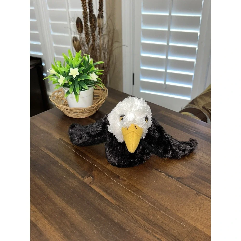 Folkmanis Little Eagle American Bald Eagle Hand Puppet Plush Bird 6